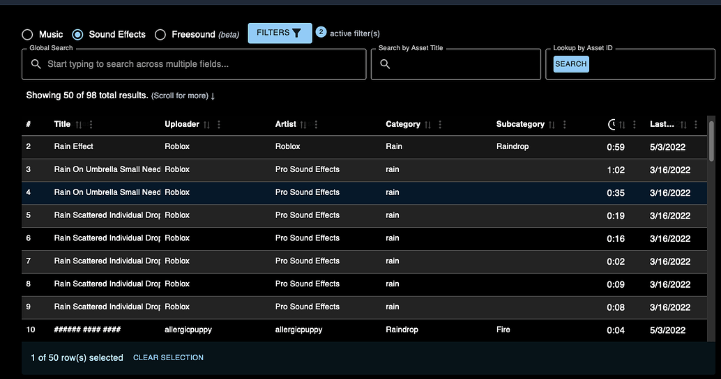 New Search Tool For Roblox Audio Discovery Community Resources 2 1034x544 
