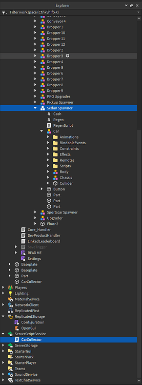 Spawn car sell car - Scripting Support - Developer Forum | Roblox