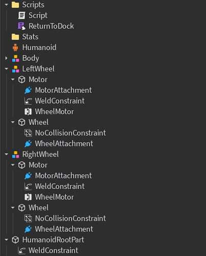Robot returning to dock - Scripting Support - Developer Forum | Roblox