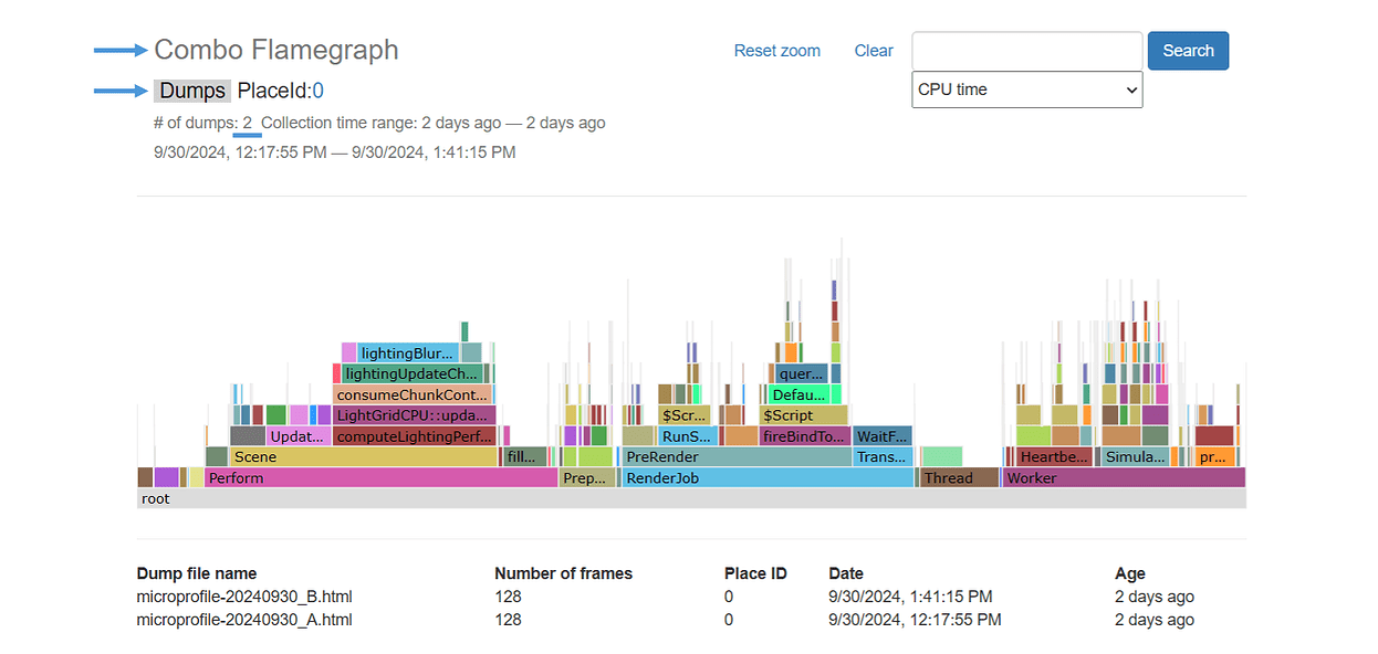 MicroProfiler memory profiling, flame graphs, diffs, and much more ...