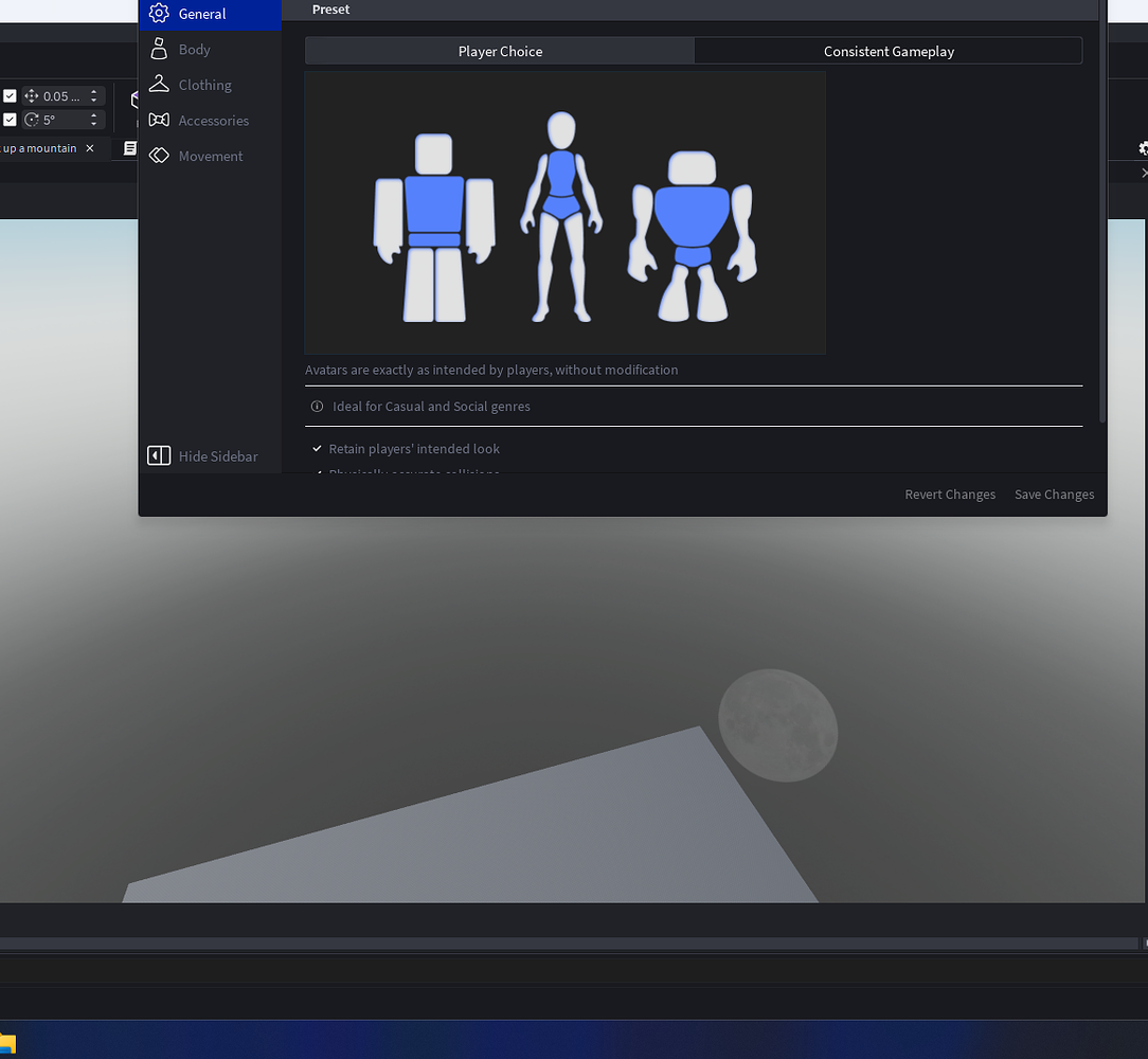 Avatar Settings panel out of screen - Studio Bugs - Developer Forum ...