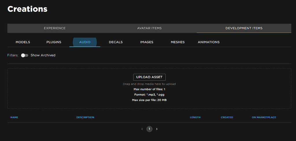 Groups audio page is empty - Website Bugs - Developer Forum | Roblox