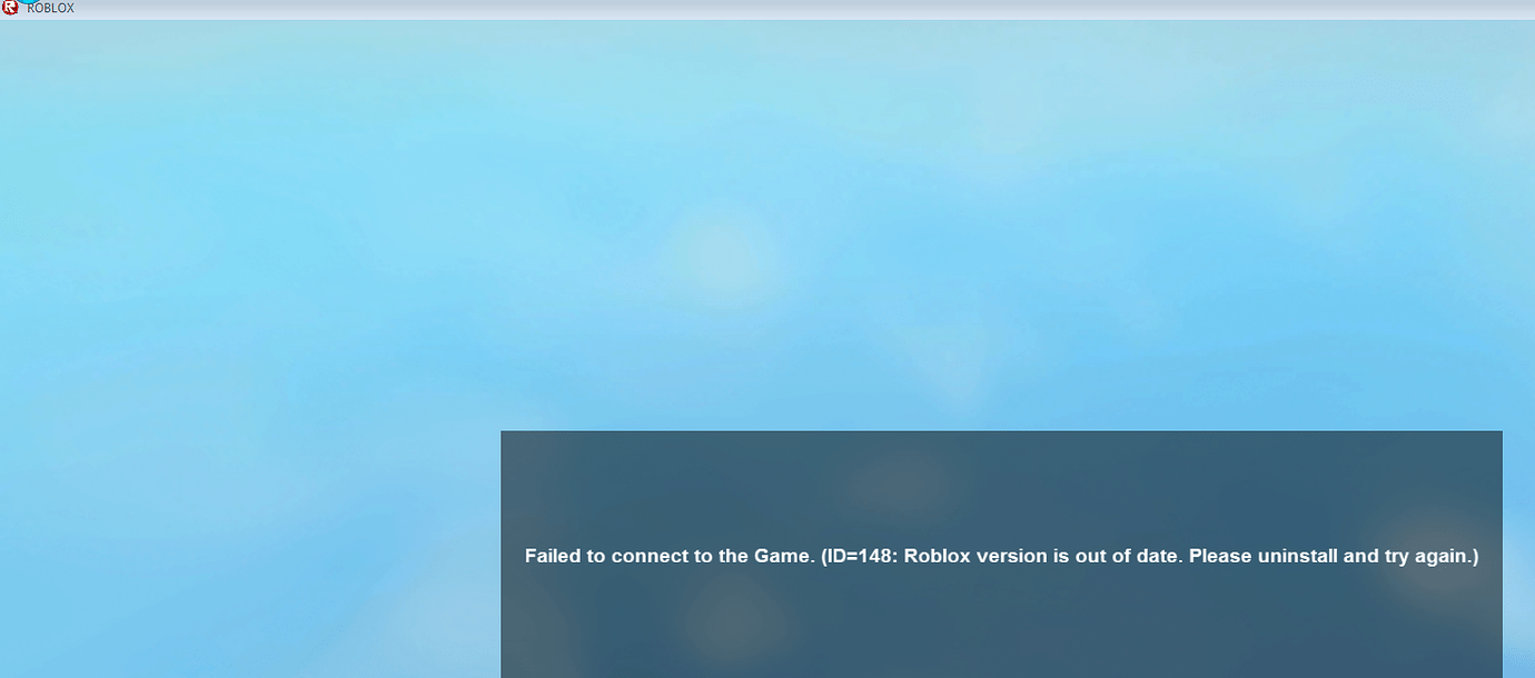 ROBLOX Error 148 - Engine Bugs - Developer Forum | Roblox