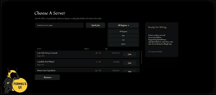 Server list
