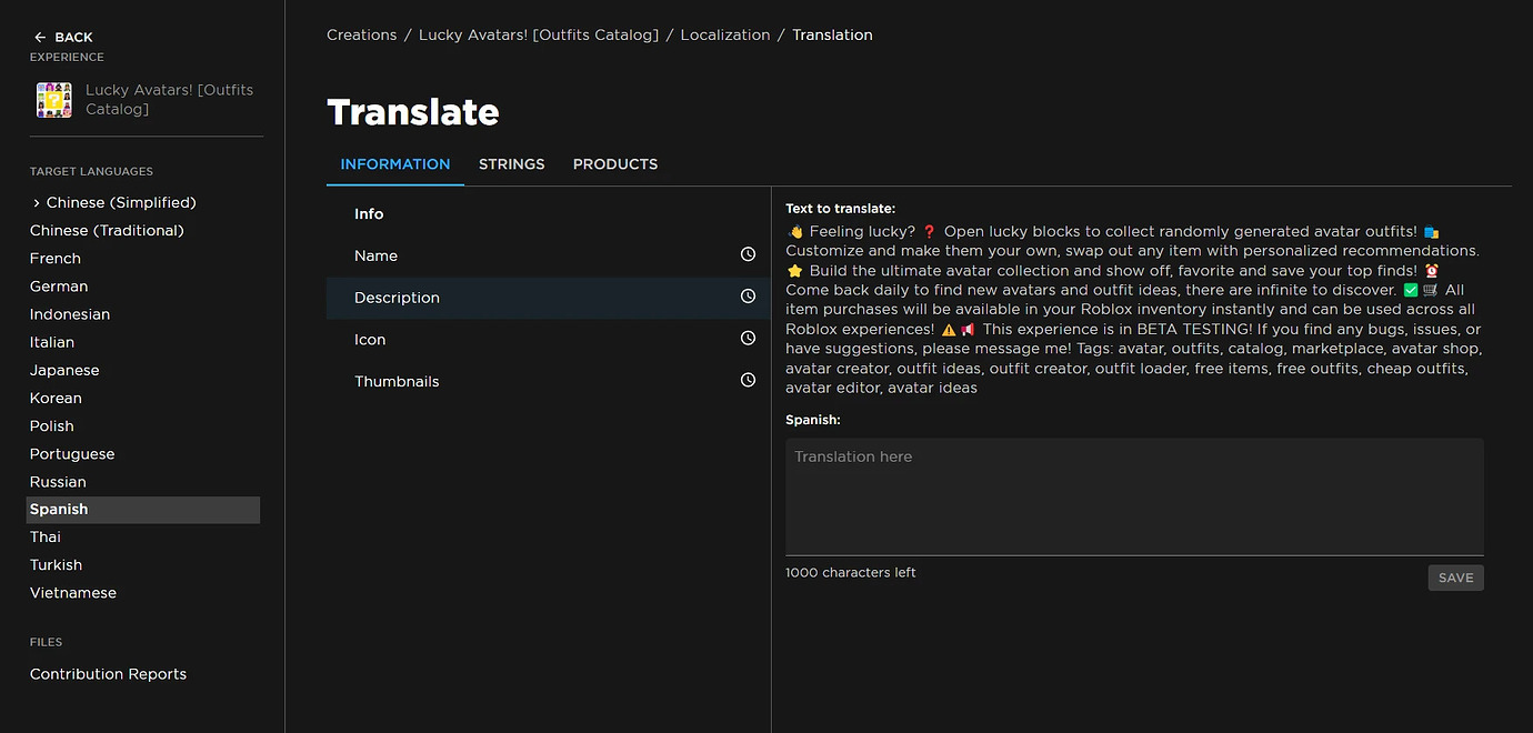Automatic translations not generating - Other Bugs - Developer Forum ...
