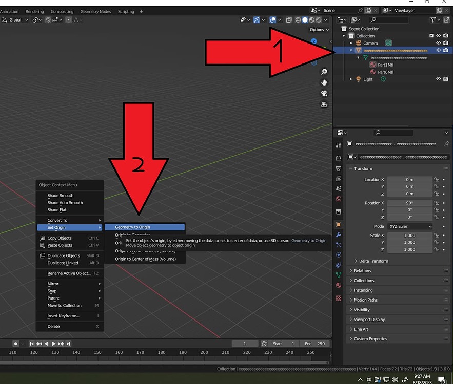 Exporting Selection and Importing into Blender - Art Design Support ...