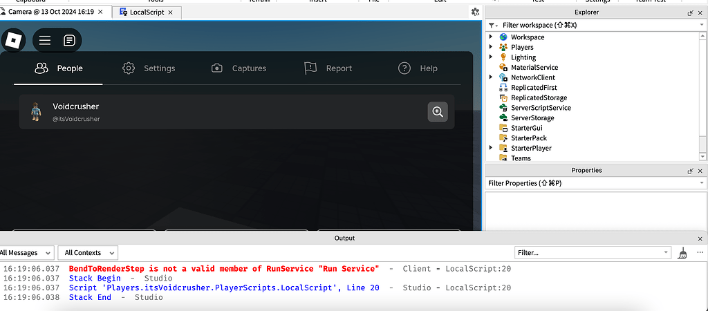 Camera Angle Error - Scripting Support - Developer Forum | Roblox