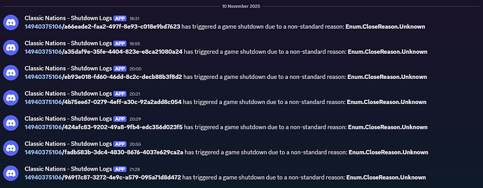 shutdown logs