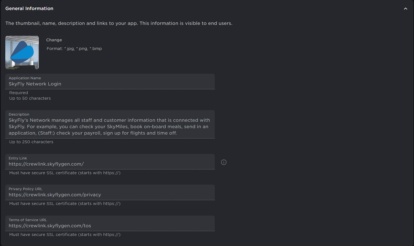 OAuth 2.0 Application - "App info differs from app content" - Platform ...