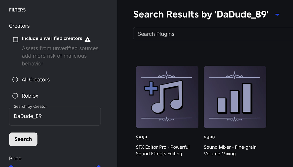 Public plugin not appearing in Creator Store when searching by name or ...