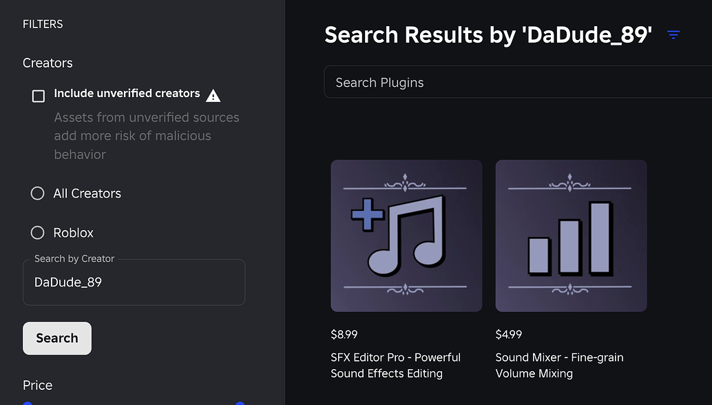 Public plugin not appearing in Creator Store when searching by name or ...