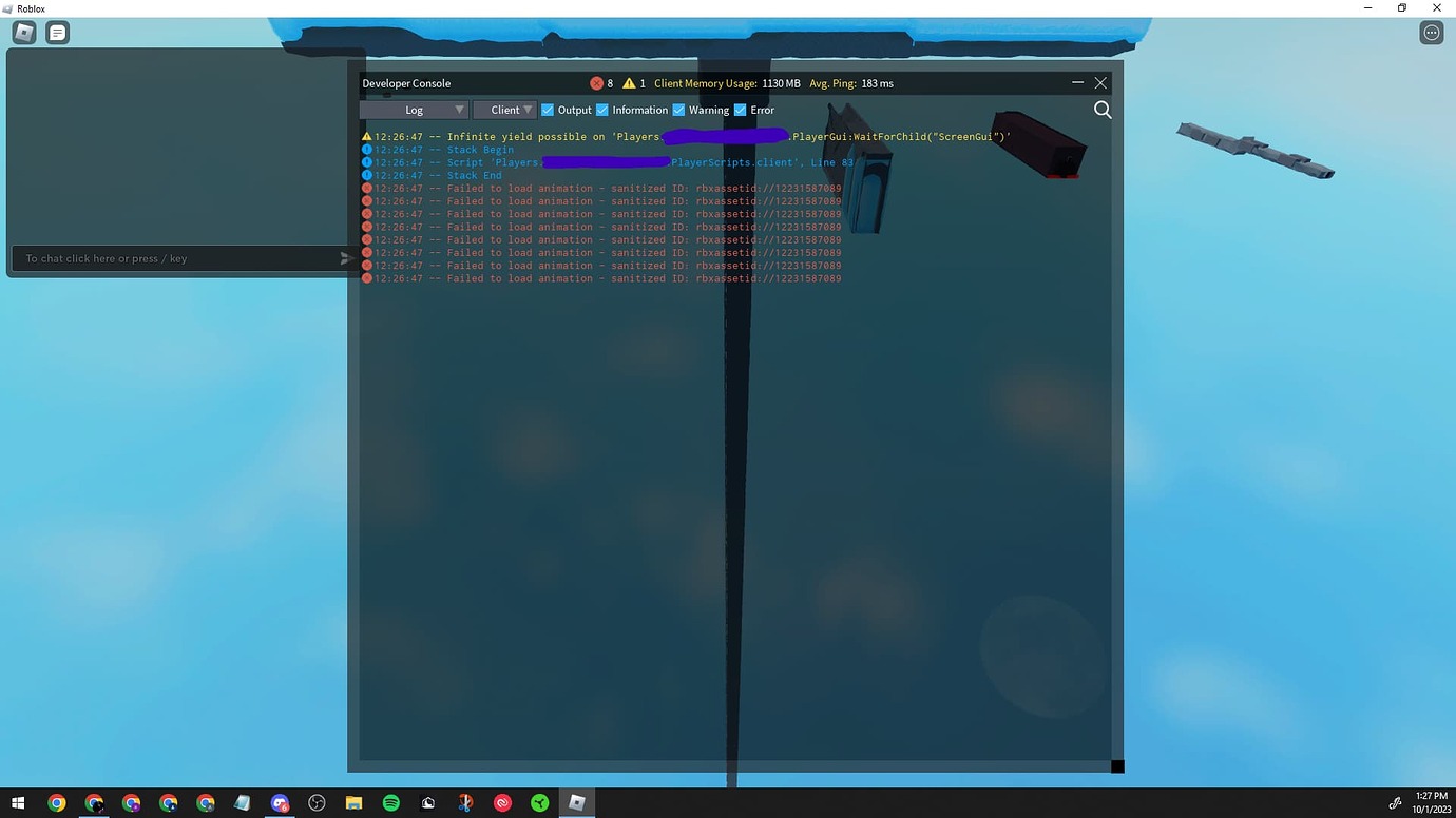 Player not loading into game for a minute - Engine Bugs - Developer ...