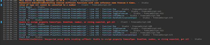 Free-cam bug in all places - Scripting Support - Developer Forum | Roblox