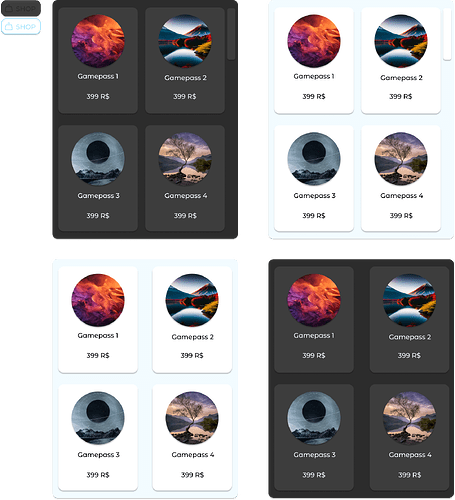 Gamepass shop 4 examples