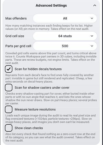 audit-advanced-settings