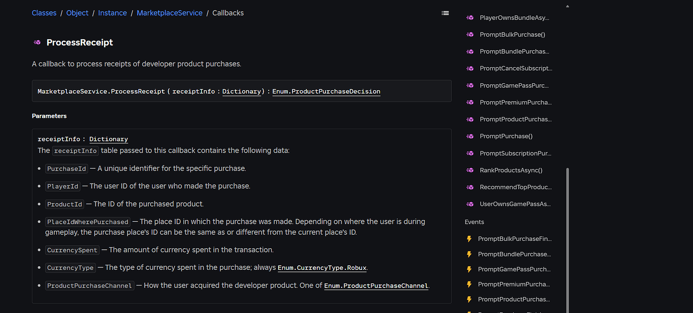 Feedback on "MarketplaceService" - Documentation Issues - Developer ...