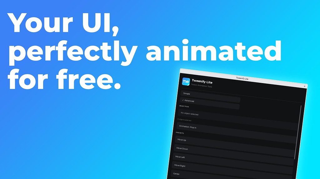 Handled Animation Tweenify Lite — Tween Animation Tools - Community Resources - Developer ...