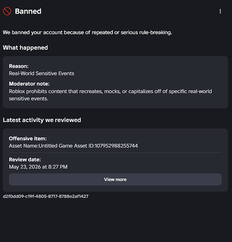 Account falsely terminated - Platform Usage Support - Developer Forum ...