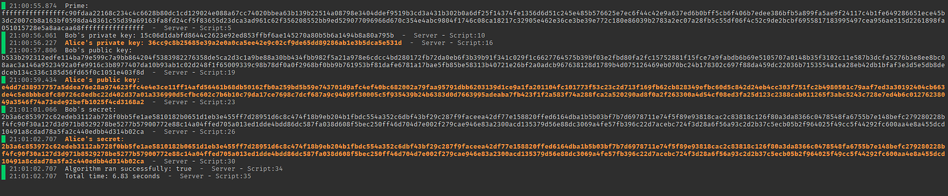 Diffie-Hellman Key Exchange implemented in lua - Community Resources ...
