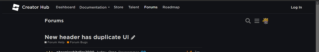New header has duplicate UI - Forum Bugs - Developer Forum | Roblox