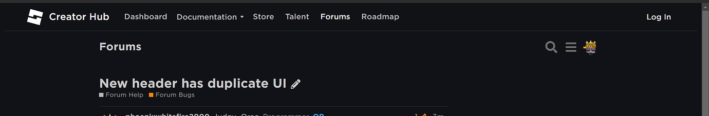 New header has duplicate UI - Forum Bugs - Developer Forum | Roblox