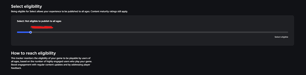 Help with select eligibility with new game - Platform Usage Support ...