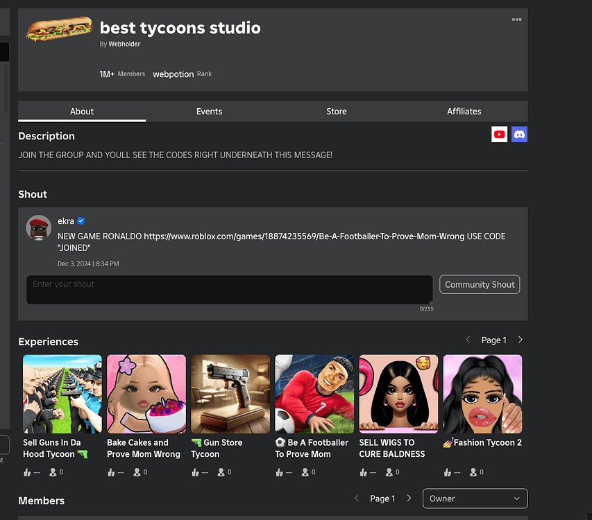 Group Games shows 0 for all Games - Roblox Application and Website Bugs ...