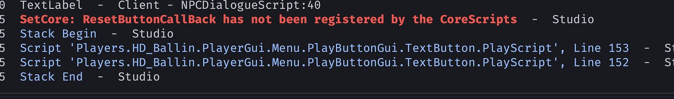 How can i disable reset button? - Scripting Support - Developer Forum ...