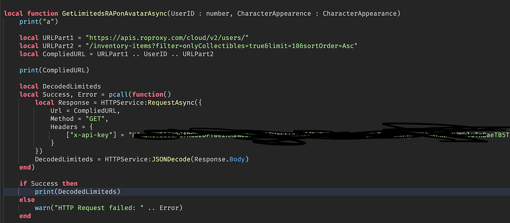 Issues with cloud API - Scripting Support - Developer Forum | Roblox