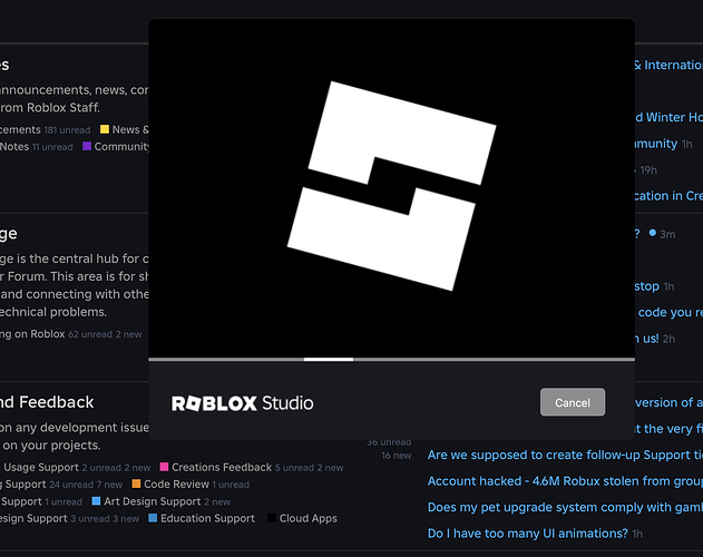 macos: Client/Studio updater/launcher forces above-all window priority ...