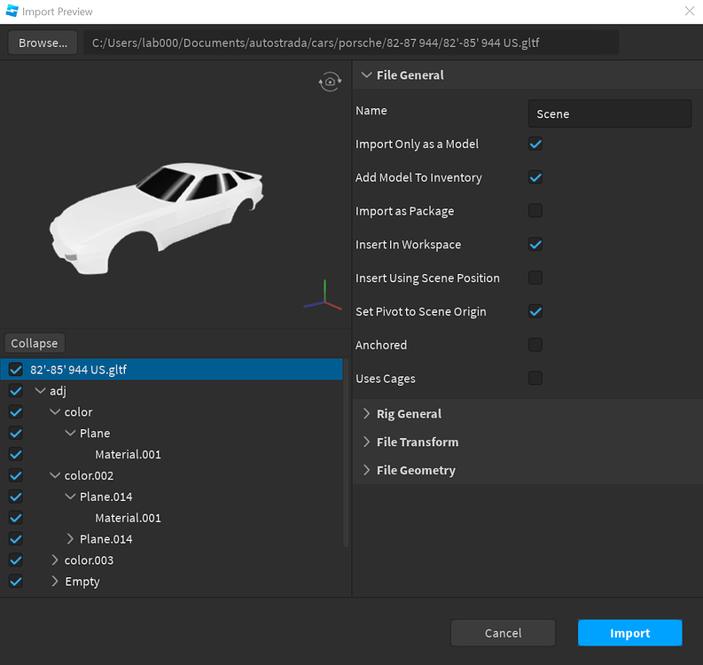 3D Importer Support for glTF Files [Beta] - Page 2 - Announcements ...
