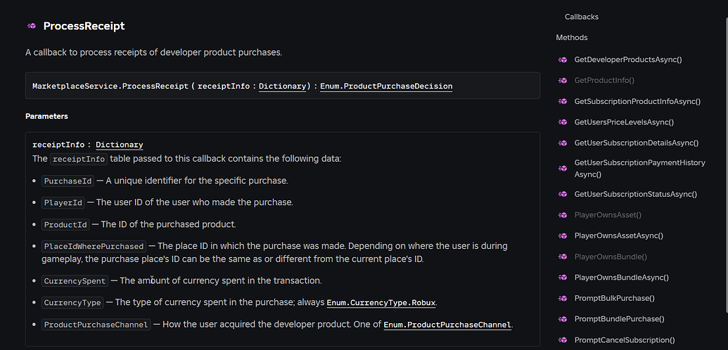 Feedback on "MarketplaceService" - Documentation Issues - Developer ...
