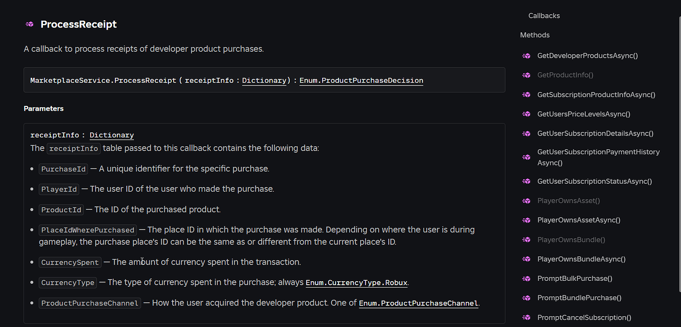 Feedback on "MarketplaceService" - Documentation Issues - Developer ...
