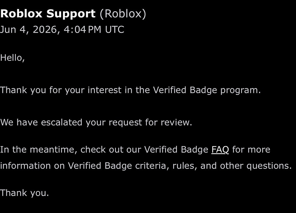Verified badge regrant emails not receiving followup - Platform Usage ...