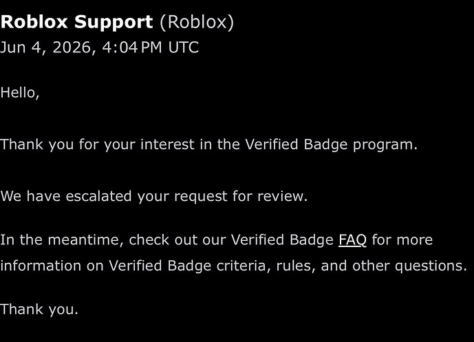 Verified badge regrant emails not receiving followup - Platform Usage ...