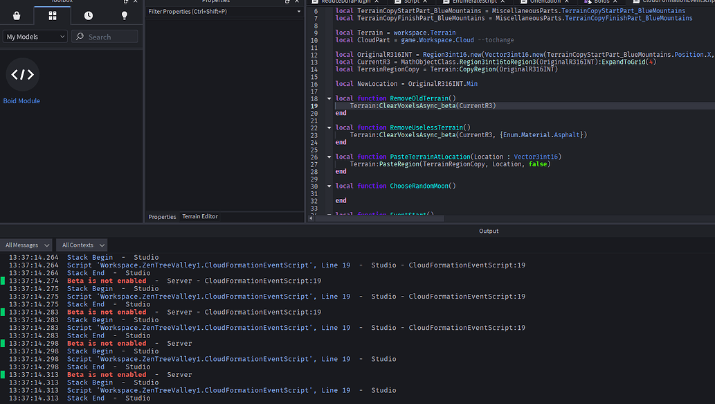 Feedback on "Terrain:ClearVoxelsAsync_beta" - Documentation Issues ...