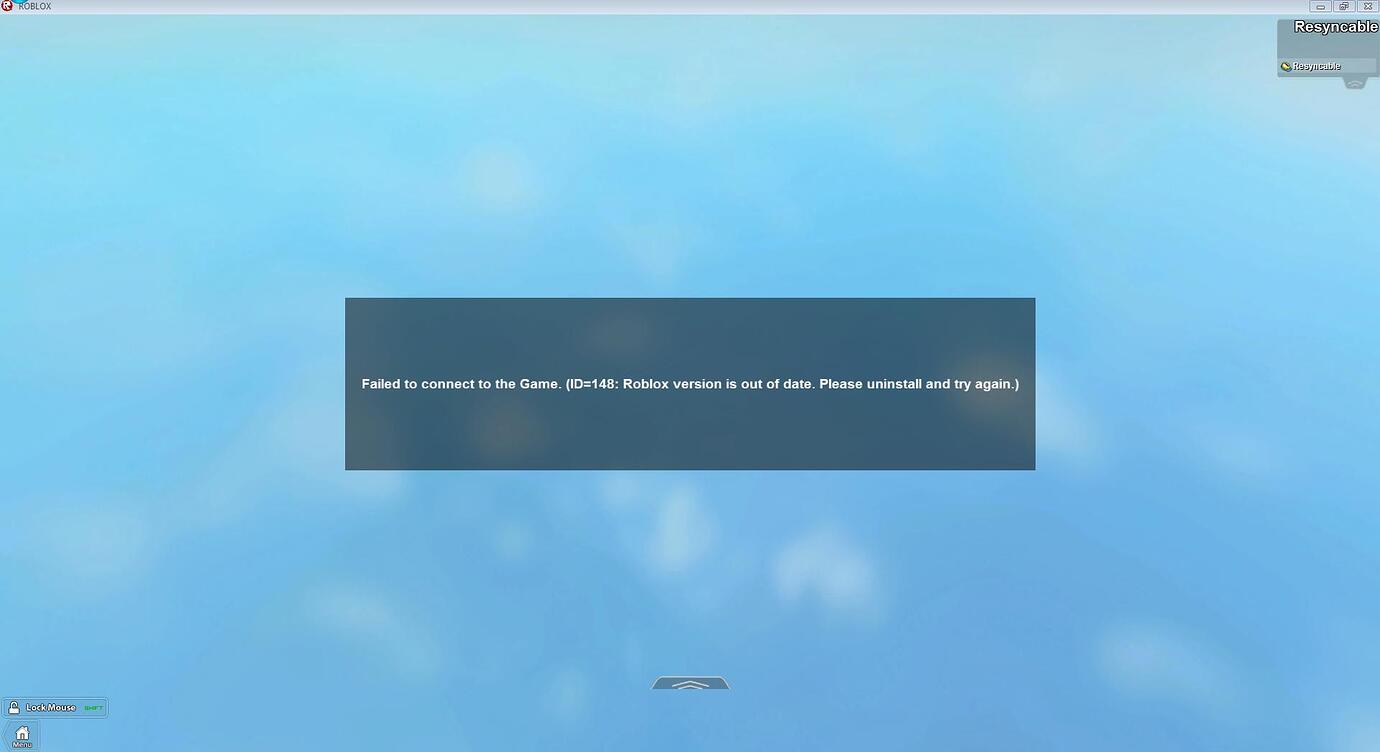 ROBLOX Error 148 - Engine Bugs - Developer Forum | Roblox