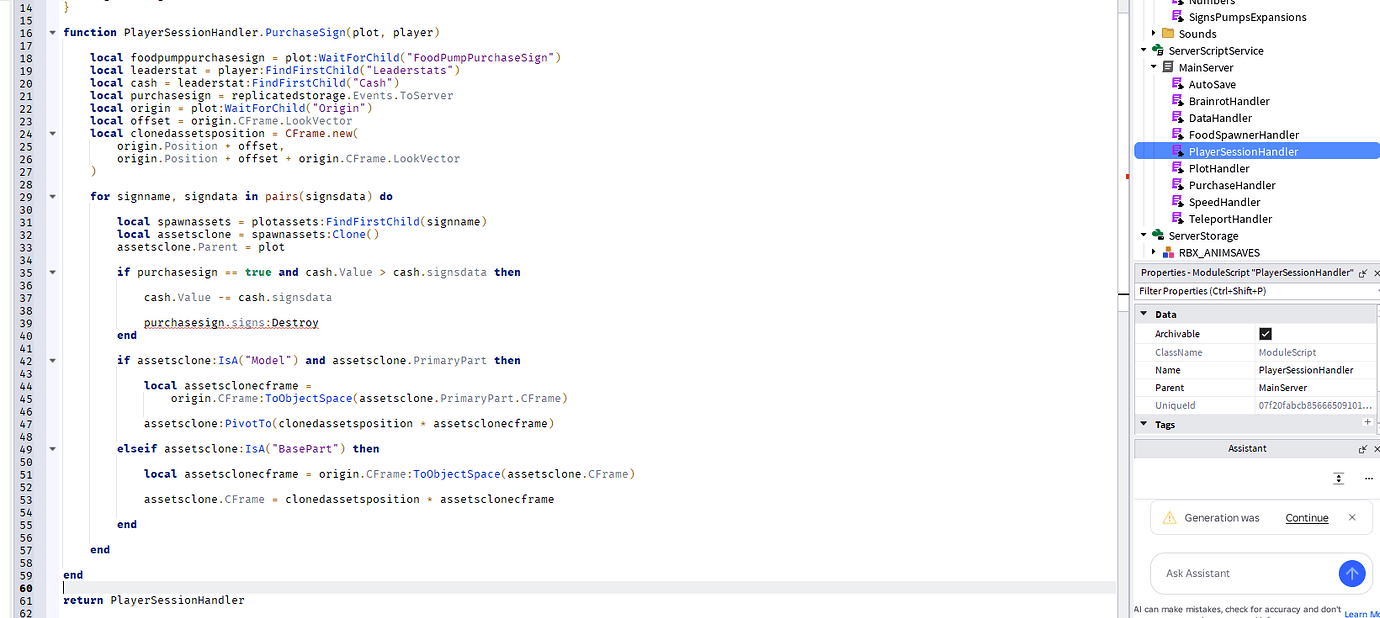 Help on Plot Mechanics - Scripting Support - Developer Forum | Roblox