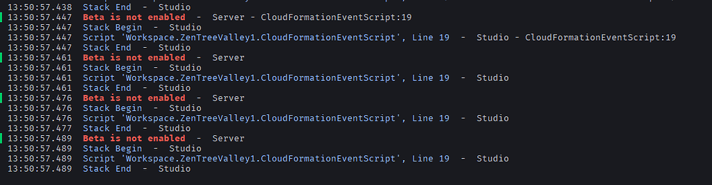 Beta Features not enabled ? (Terrain Methods) - Scripting Support ...