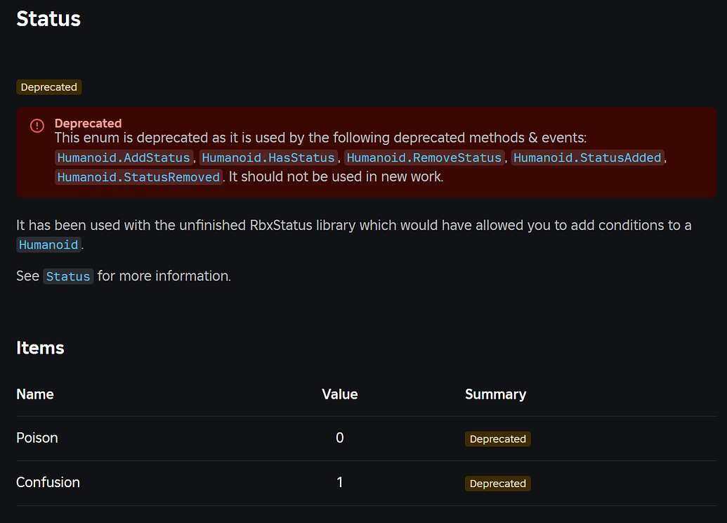 Stop creating the Status object - Engine Features - Developer Forum ...