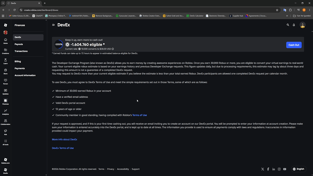 Roblox Devex Visual Bug - Creator Hub (create.roblox.com) Bugs ...