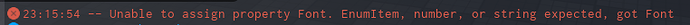 annoying error