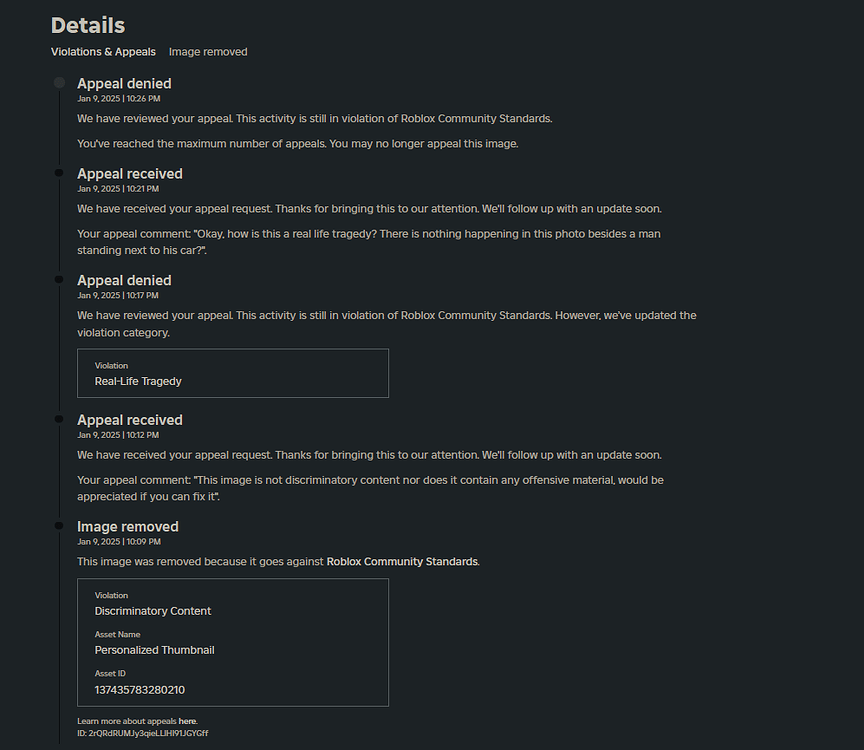 Roblox Moderation on Content - Platform Usage Support - Developer Forum ...