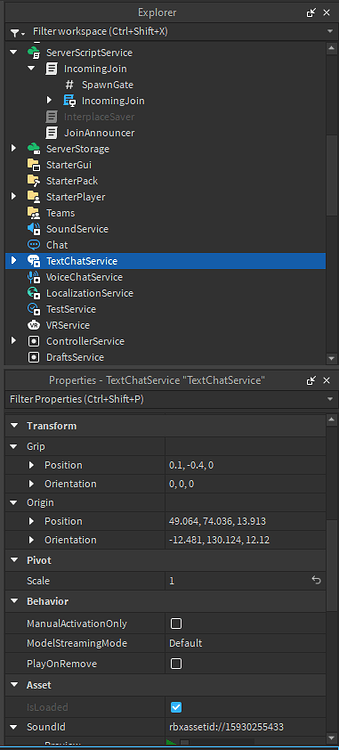 Properties panel shows "phantom selection" - Studio Bugs - Developer ...