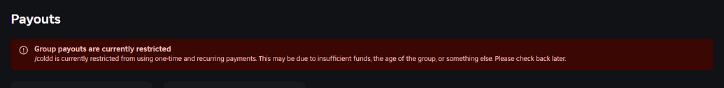 Group Payouts Broken - Platform Usage Support - Developer Forum | Roblox
