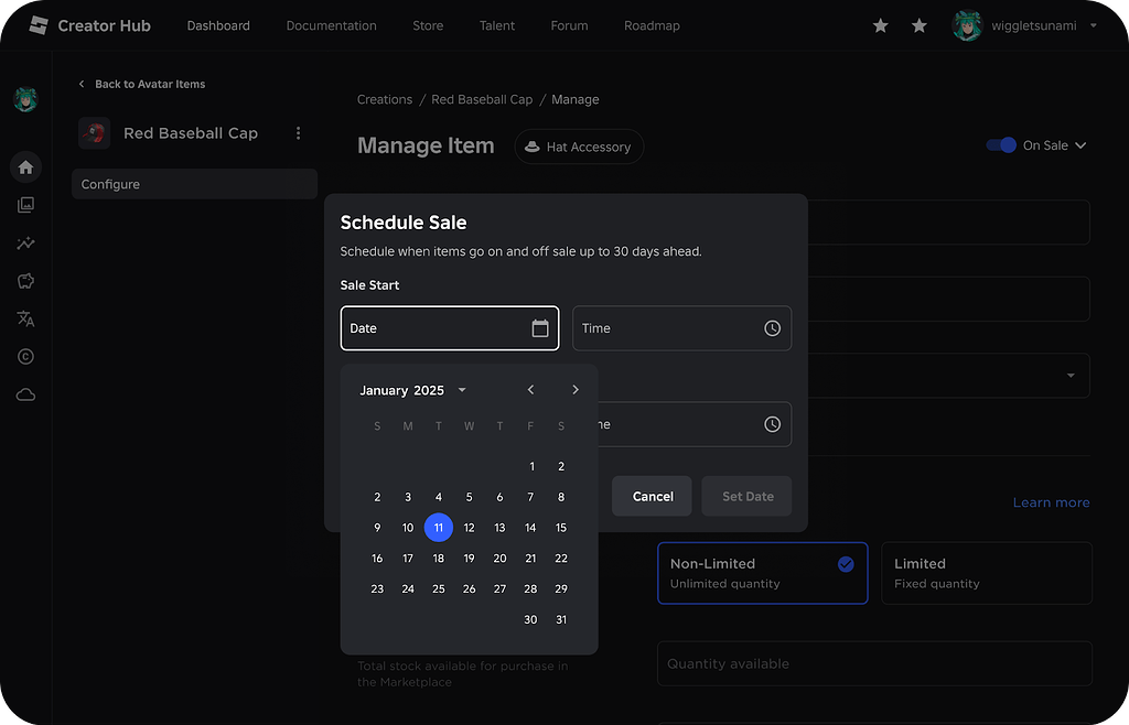 schedule-when-your-avatar-items-go-on-and-off-sale-announcements