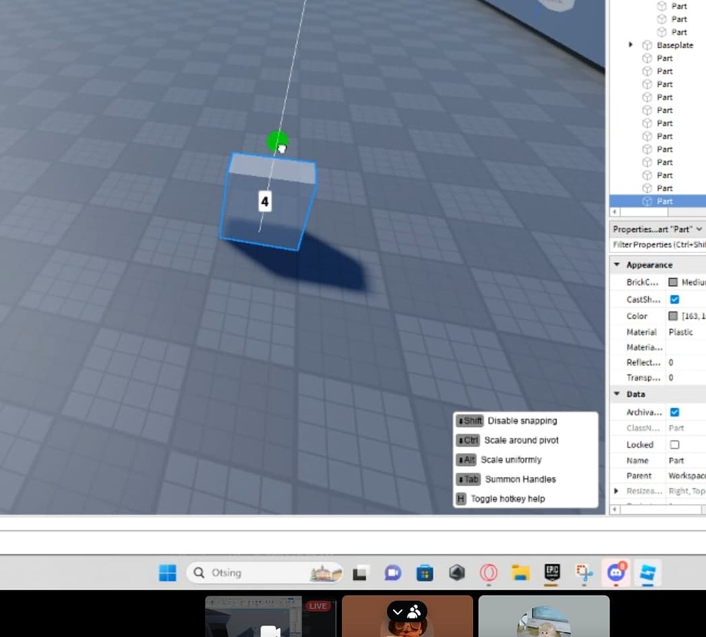 Weird thingy when using building tools - Building Support - Developer ...