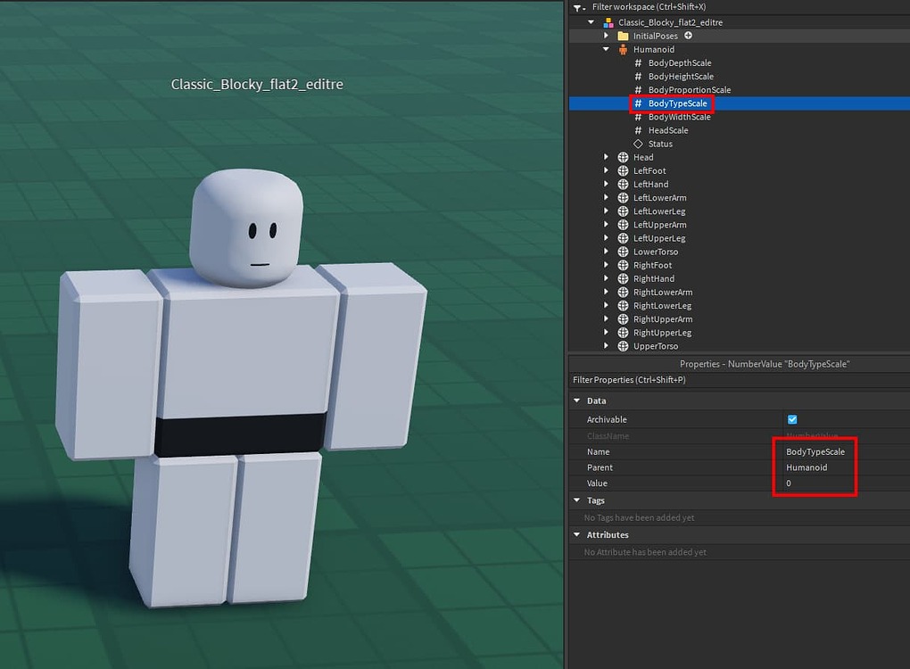 Roblox R15 Rig Type Classic R15 UGC Bundles' BodyScaleType always set to 1 - Roblox ...