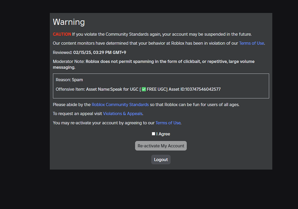 Can a game be moderated for 'spam'? - Platform Usage Support ...