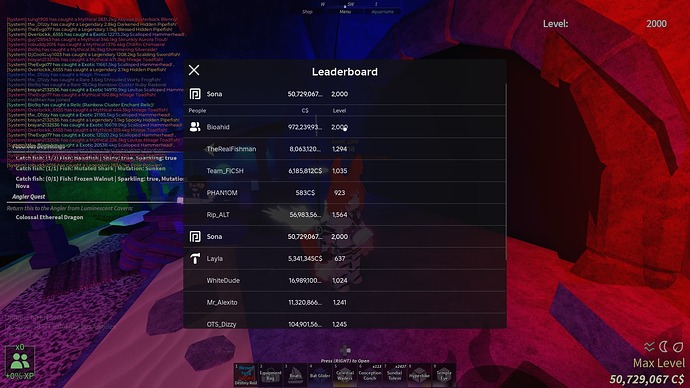 A screenshot of the new PlayerList design on console devices, which appears to  be correlated with this issue.